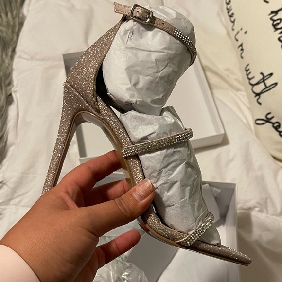 Steve Madden Shoes Crystal Strap Stiletto Sandals Poshmark